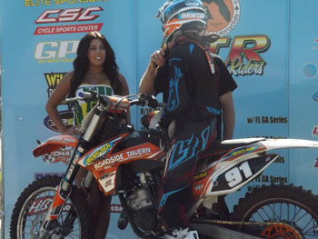 FLMN - Dawson Stark KTM #91 podium pic