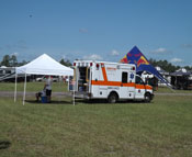 On site ambulance standby at WW Mx.