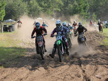 FLMN -Team BTR rider Hunter Hawkins #434 motocross holeshot.